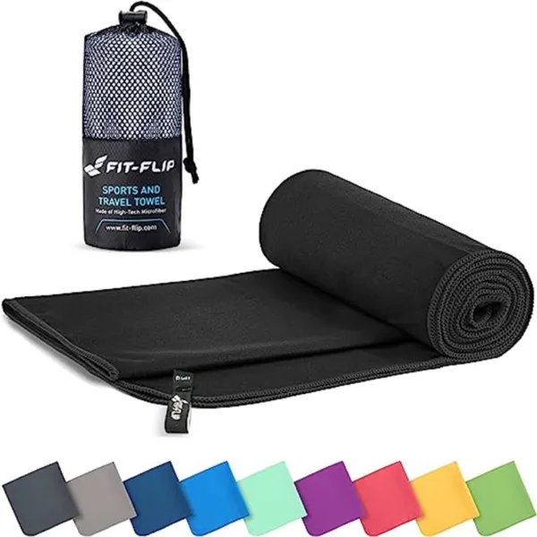 Fit-Flip Microfibre Towel - Compact, Lightweight & Fast Drying - All Colours