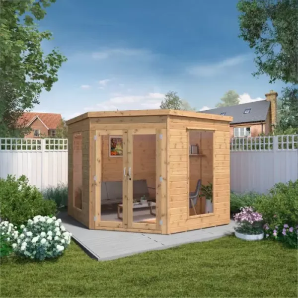Adley 8' x 8' Chelsea Deluxe Corner Summer House