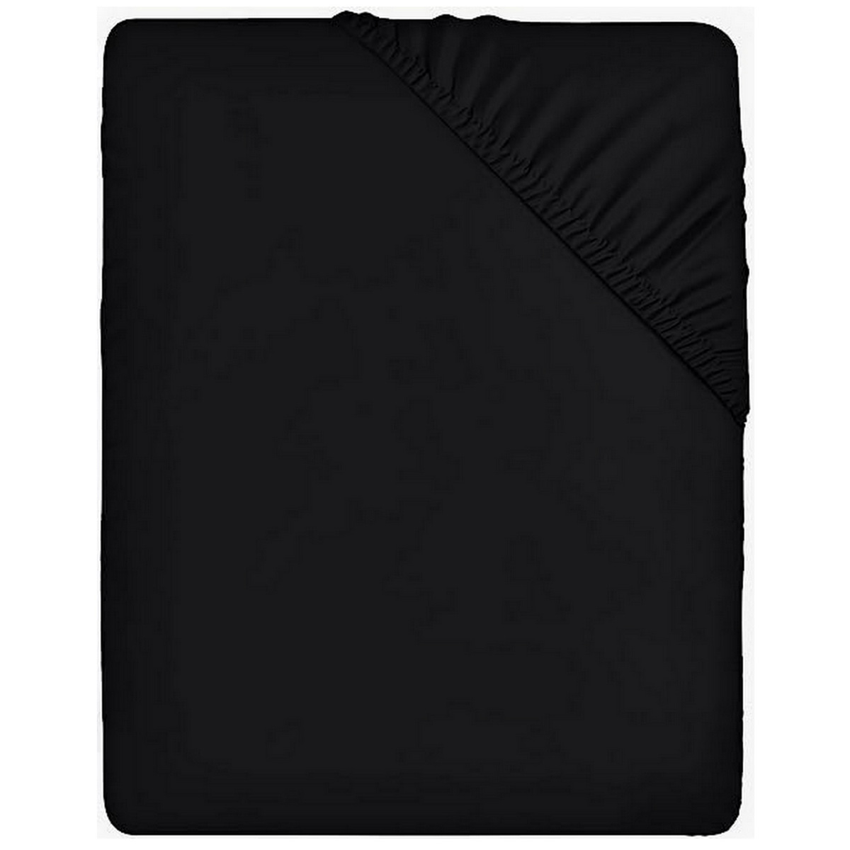 Utopioa 14inch (35cm) deep fitted microfibre bedsheet, black Utopioa 14inch (35cm) deep fitted microfibre bedsheet, black