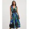 Joanna Hope Printed Scuba Prom Dress