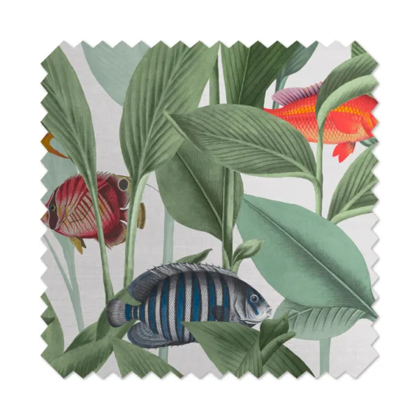 Aquarium lush curtain - made to measure