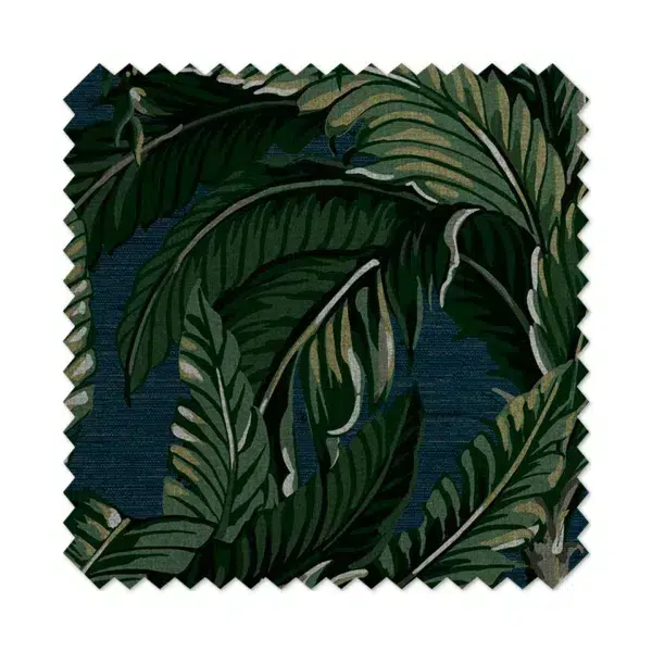 Daintree palm midnight curtain - made to measure