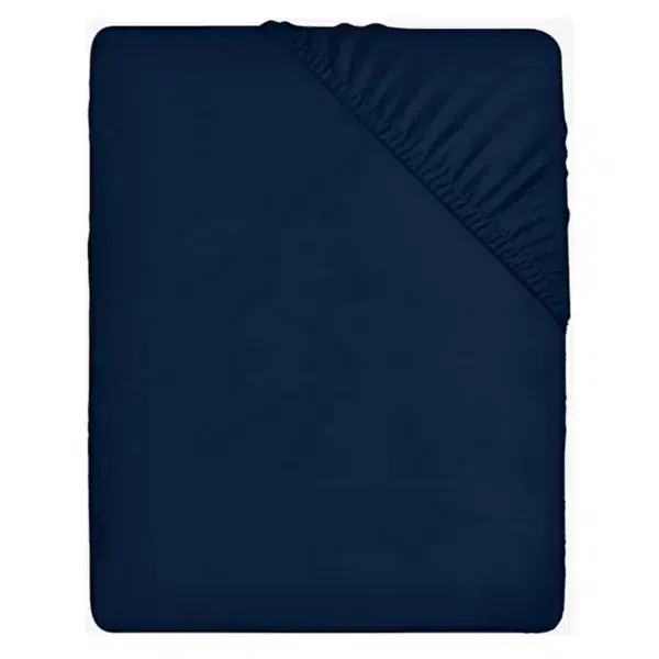 Utopioa 14inch (35cm) Deep Fitted Microfibre Bedsheet, Navy