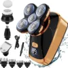 Qhot Head Shavers for Men, 5 in 1 Waterproof Electric Head Shaver