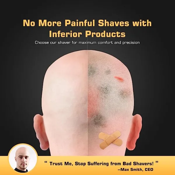 Qhot head shavers for men, 5 in 1 waterproof electric head shaver