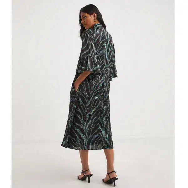 Joanna hope tie neck swing midi dress