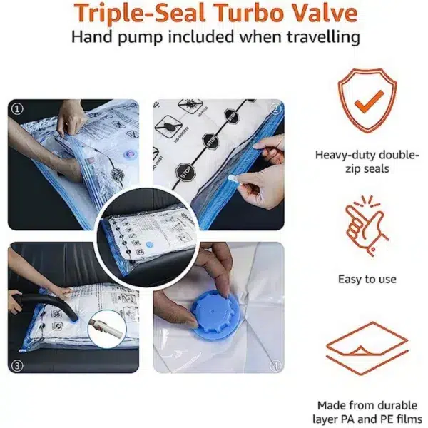 Amazon basics medium vacuum compression storage bags x 5
