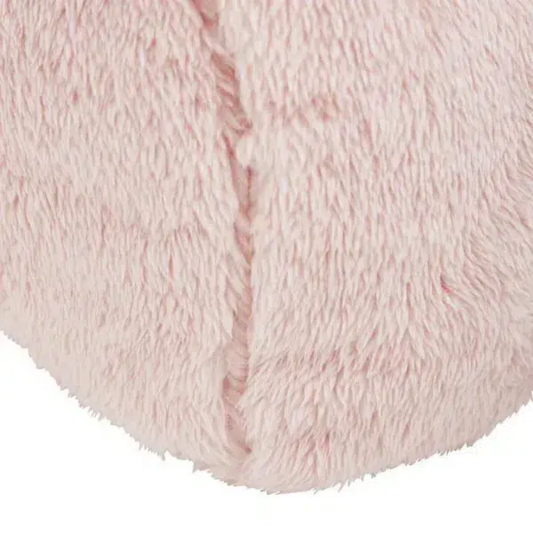 Cuddle fleece back cushion, blush pink