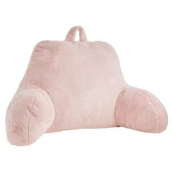 Cuddle Fleece Back Cushion, Blush Pink