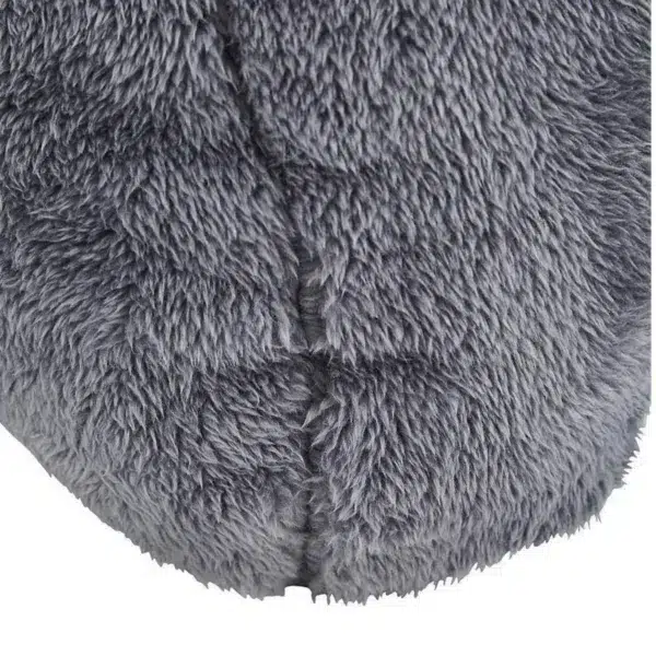 Cuddle fleece back cushion, charcoal grey