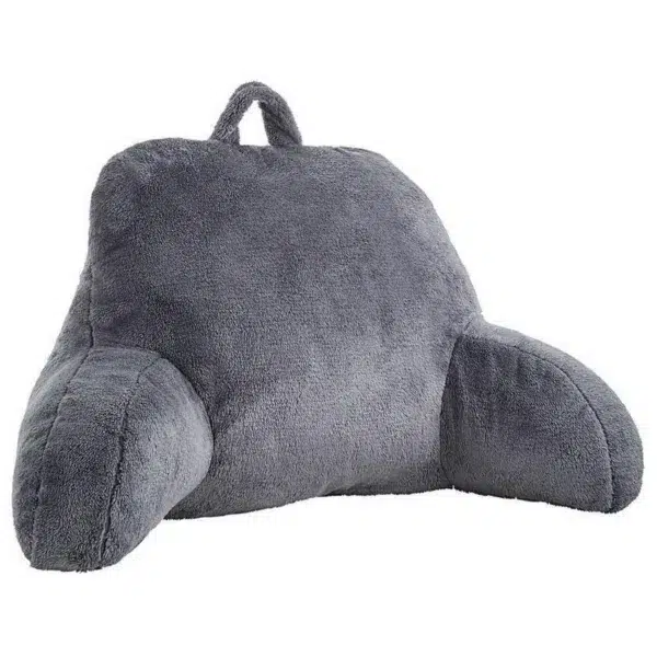 Cuddle Fleece Back Cushion, Charcoal Grey