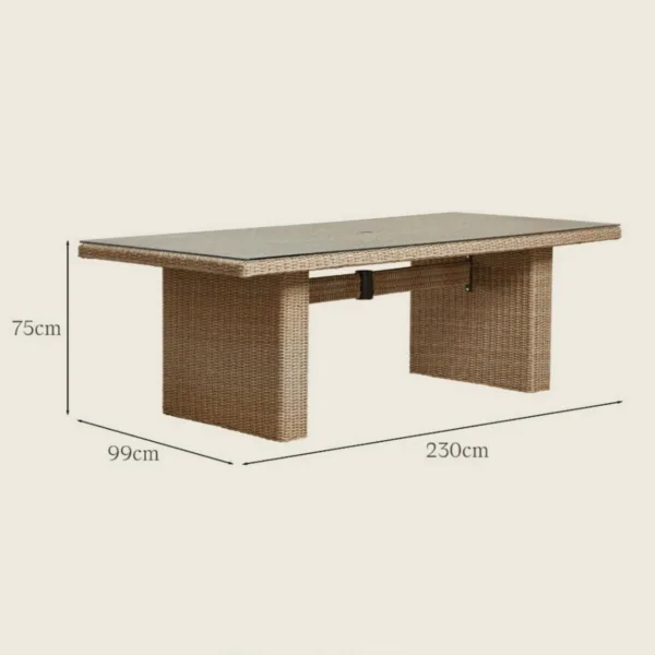 Marston garden dining table