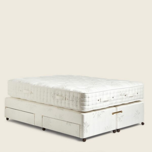 Deluxe Double Mattress & Divan Bed - White