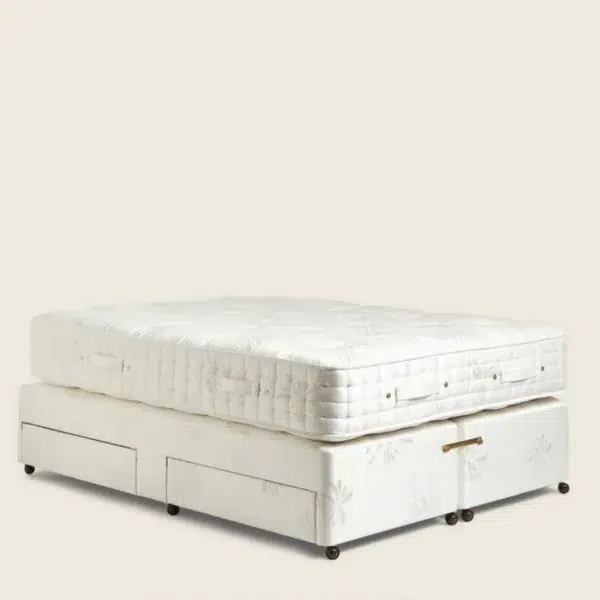 Deluxe Double Mattress & Divan Bed - White