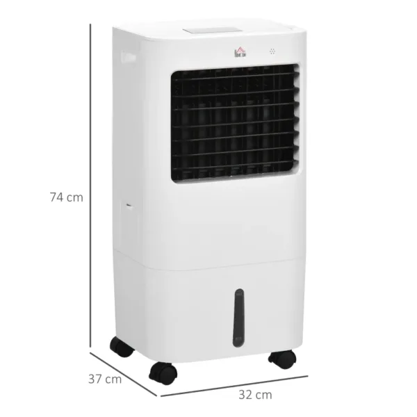 Homcom air cooler, mobile cooling fan humidifier air conditioner