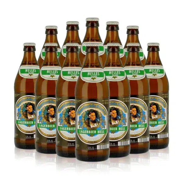 Augustiner helles german lager 500ml bottles – 5. 2% abv (12 multipack)
