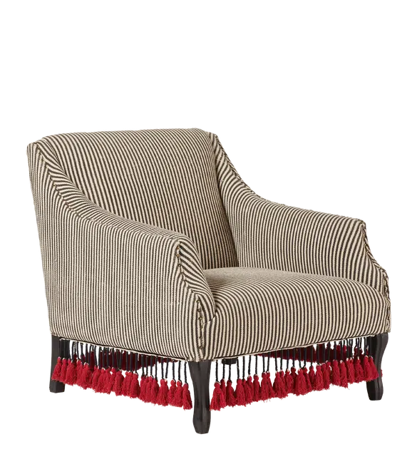 Tarma Armchair – Soft Charcoal Stripe