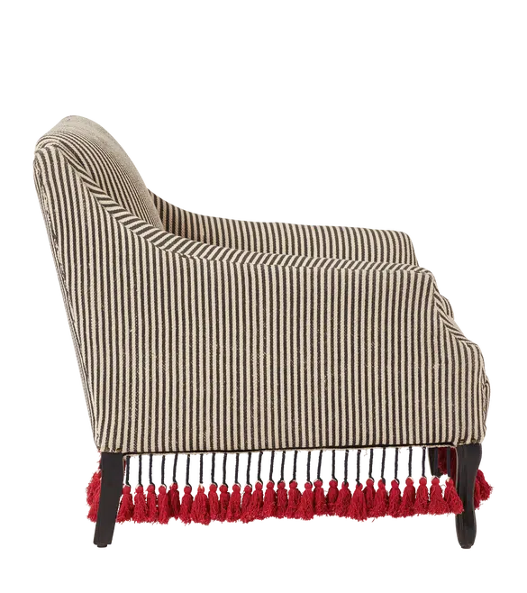 Tarma Armchair – Soft Charcoal Stripe