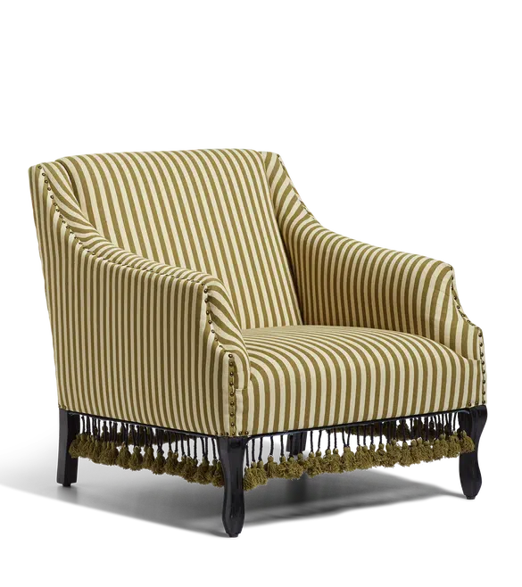 Tarma Armchair - Olive Stripe