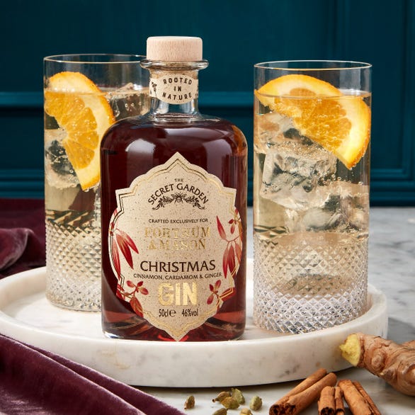 Fortnum's X Secret Garden Christmas Gin, 50cl