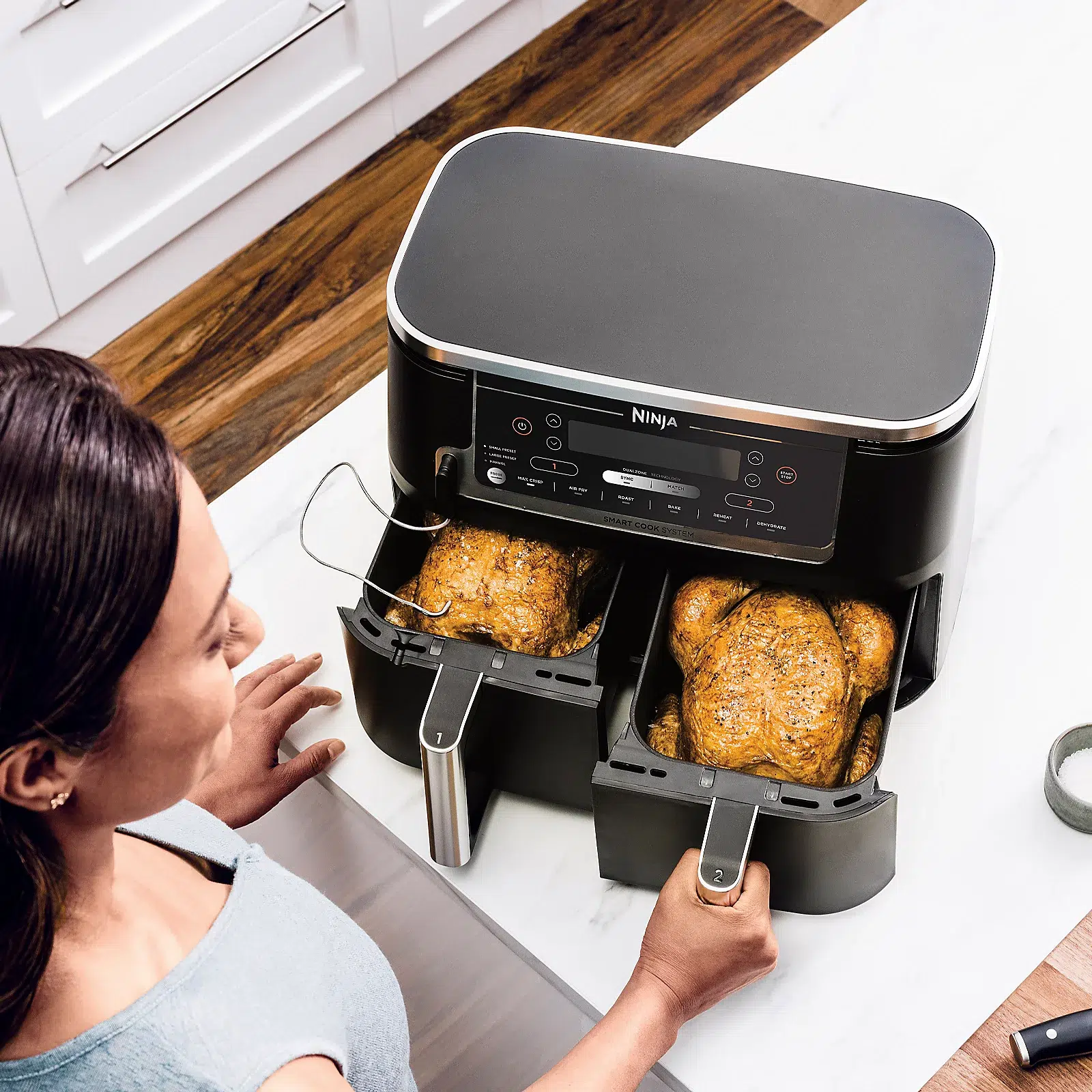 Ninja foodi max 9. 5l dual zone air fryer, af451uk Ninja foodi max 9. 5l dual zone air fryer, af451uk