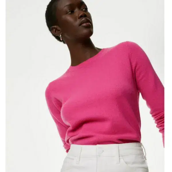 Pure cashmere crew neck jumper - all sizes & colours