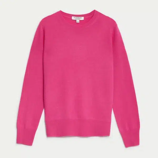 Pure cashmere crew neck jumper - all sizes & colours