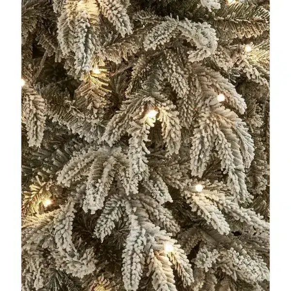 6. 5ft pre-lit snow flocked christmas tree