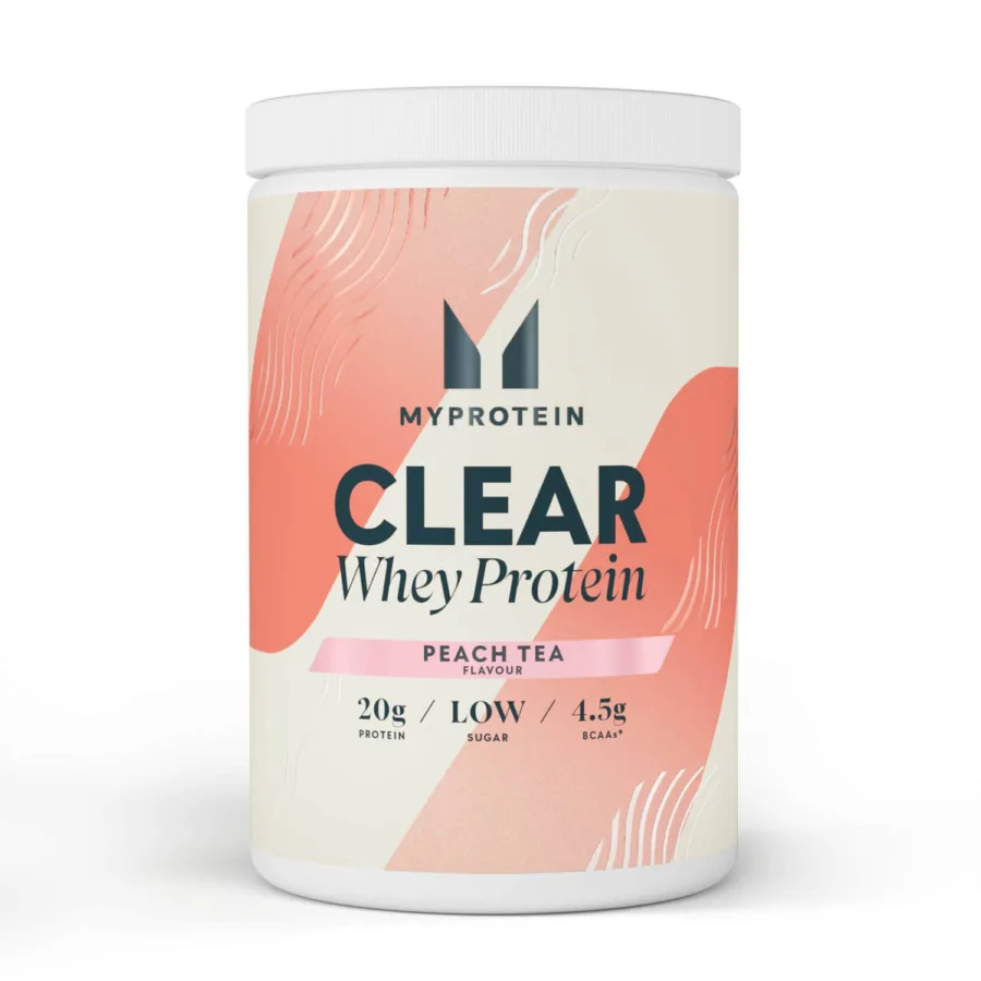 Myprotein clear whey peach tea protein powder