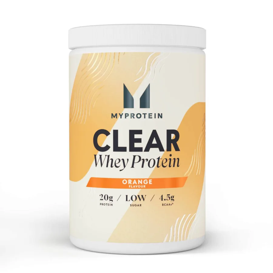 Myprotein clear whey orange protein powder