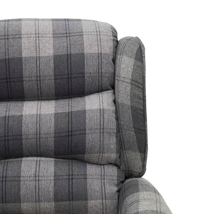 Nairn tartan recliner chair, grey Nairn tartan recliner chair, grey