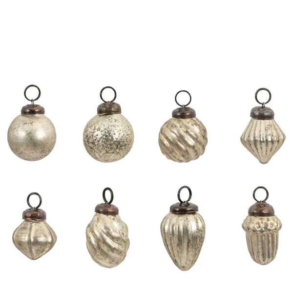 Pack of 16 Ella Mini Antique Gold Baubles