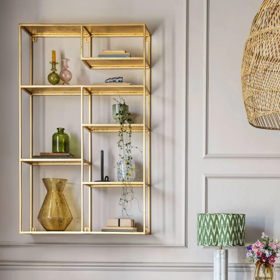 Henry Gold Wall Shelf Absolute Home