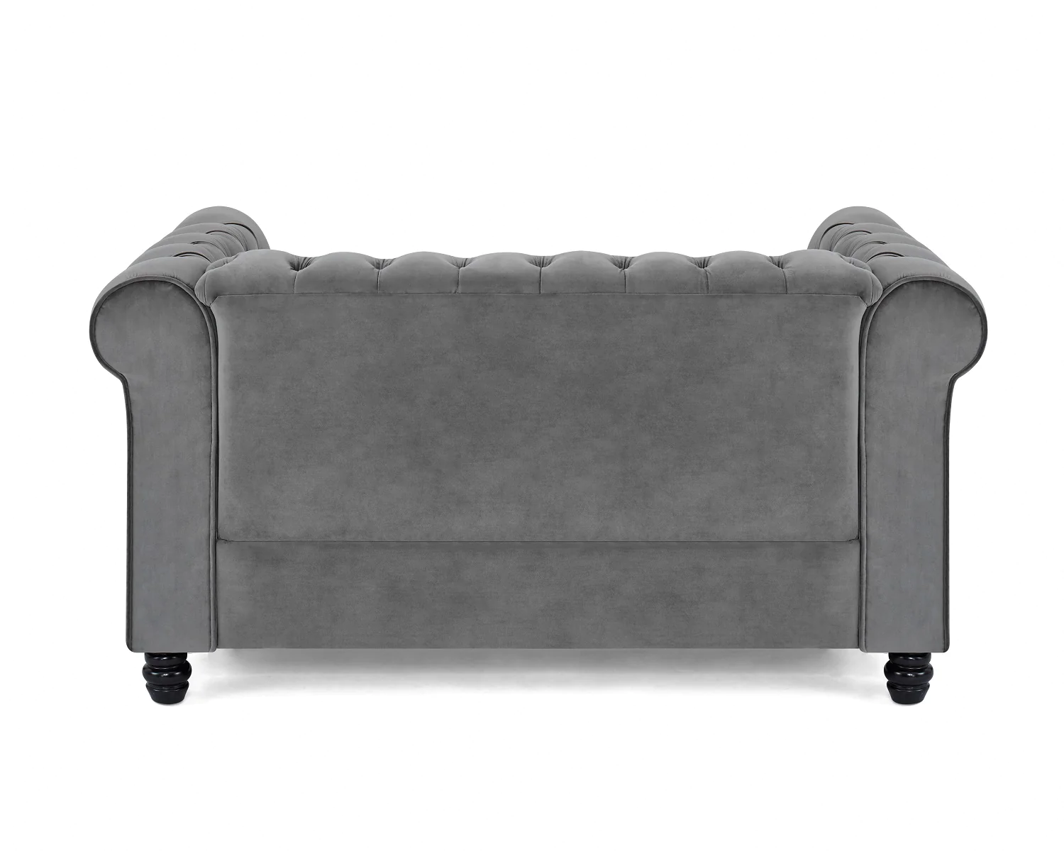 2 seater chesterfield sofa, grey velvet 2 seater chesterfield sofa, grey velvet