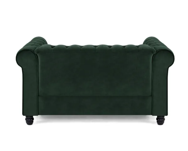 2 seater chesterfield sofa, green velvet