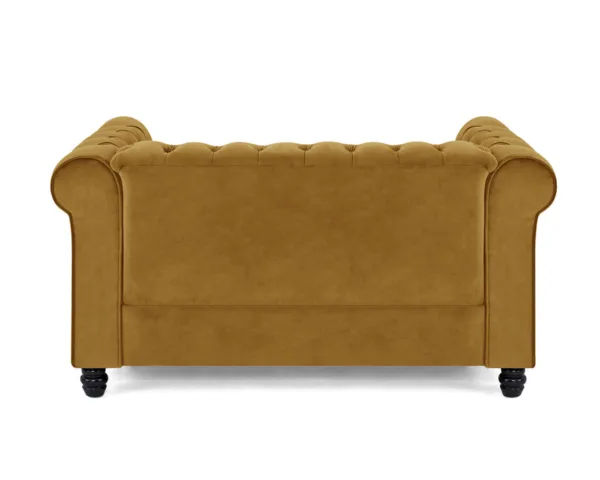 2 seater chesterfield sofa, gold velvet