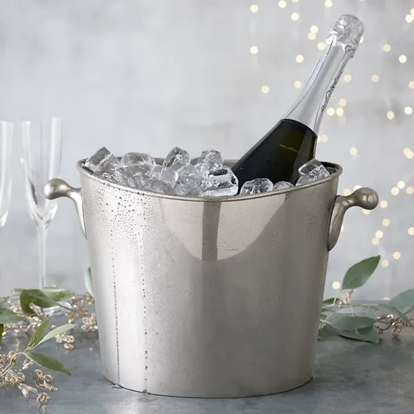 Champagne Trug, Nickel Plated