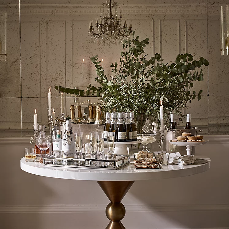 Champagne trug, nickel plated Champagne trug, nickel plated