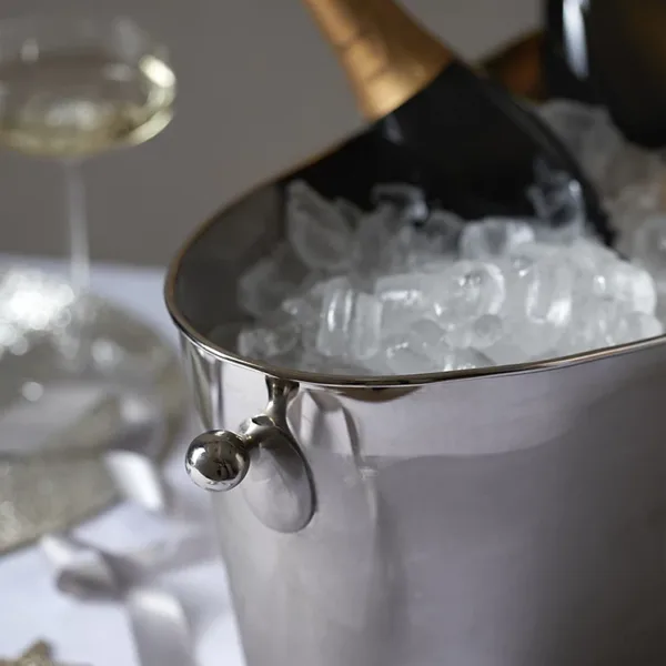 Ultimate champagne trug, nickel plated