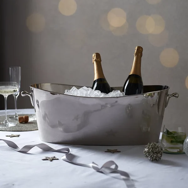 Ultimate champagne trug, nickel plated