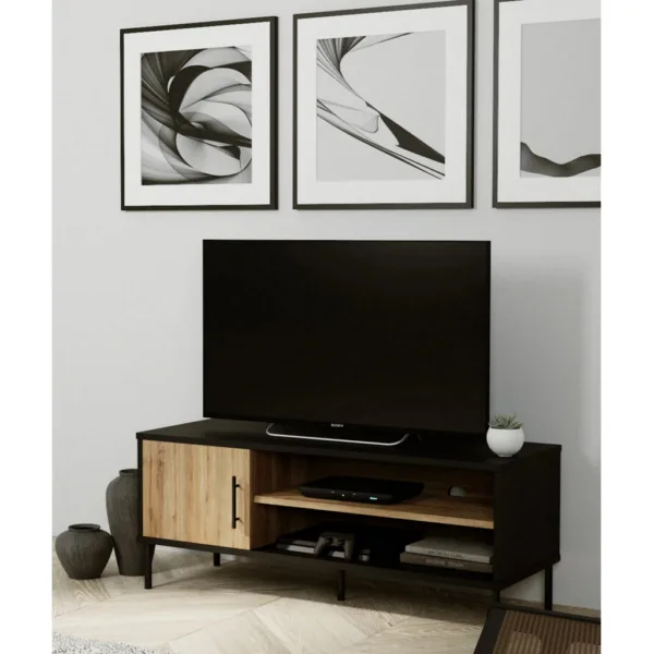 Holt 110cm Wide TV Unit, Metal and Wood