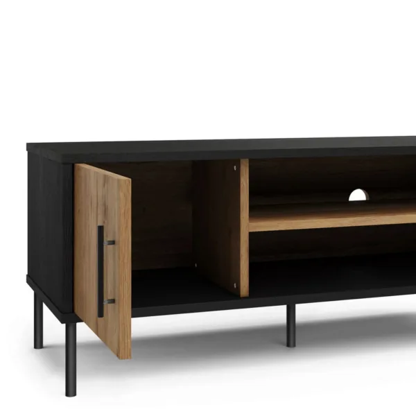 Holt 110cm wide tv unit, metal and wood