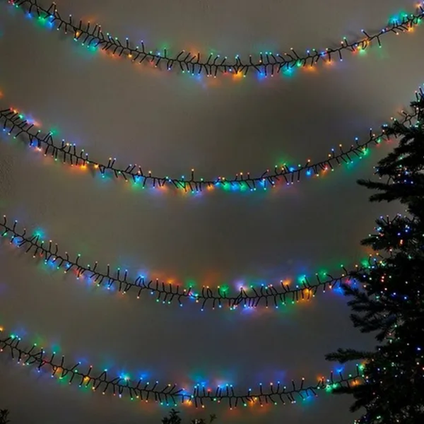 2000 multi-coloured led cluster lights