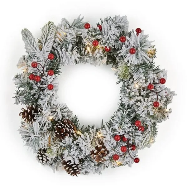 40cm Berry and Pine Cone Wreath
