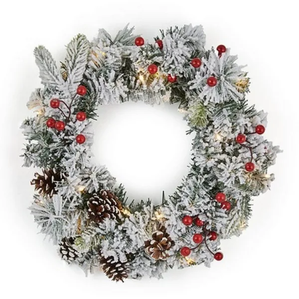 40cm berry and pine cone wreath