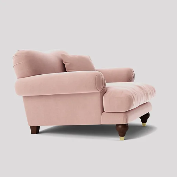 Willow Deep Cushioned Blush Pink Armchair Absolute Home