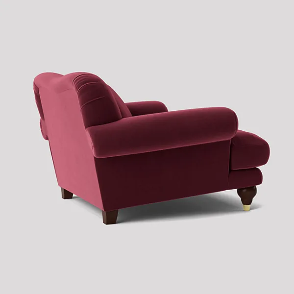 Willow Deep Cushioned Bordeaux Red Armchair