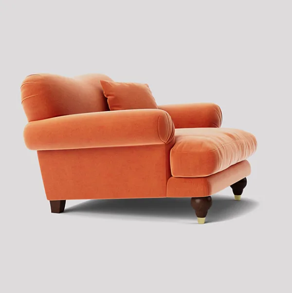 Willow Deep Cushioned Burnt Orange Armchair