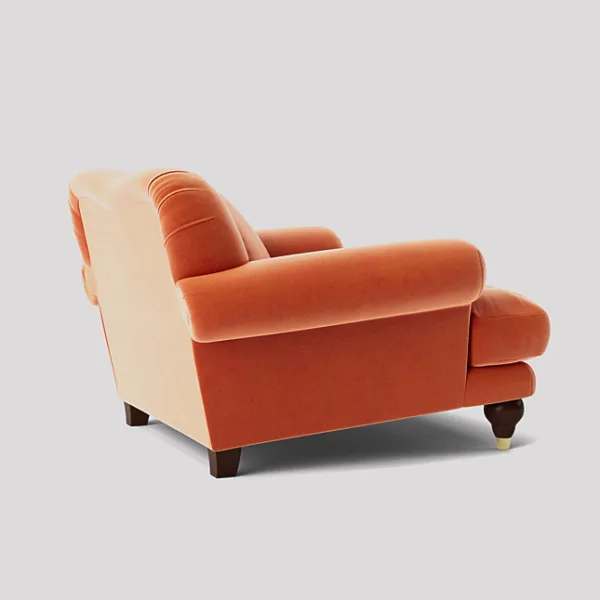 Willow deep cushioned burnt orange armchair