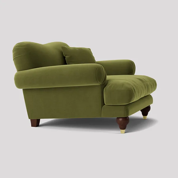 Willow Deep Cushioned Fern Green Armchair